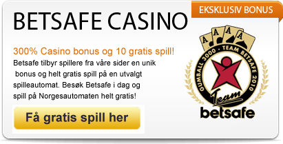Besøk Betsafe Casino og spill på Norgesautomaten
