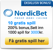 Besøk Nordicbet og spill på Norgesautomaten!
