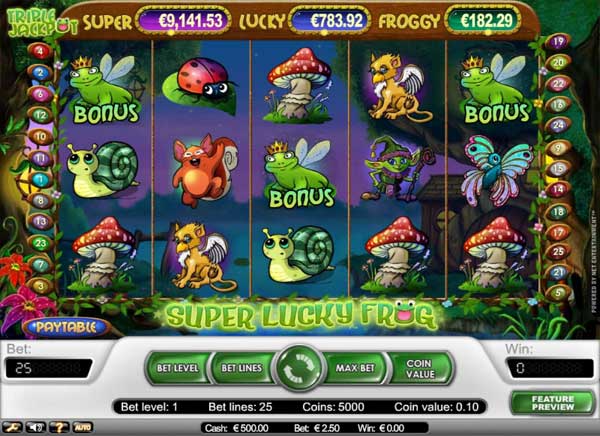 Super Lucky Frog spilleautomat