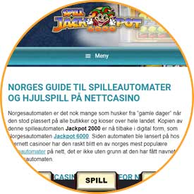 Nettsiden SpillJackpot6000